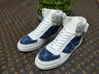 The Bags Vibe - Louis Vuitton Rivoli White Blue Sneaker