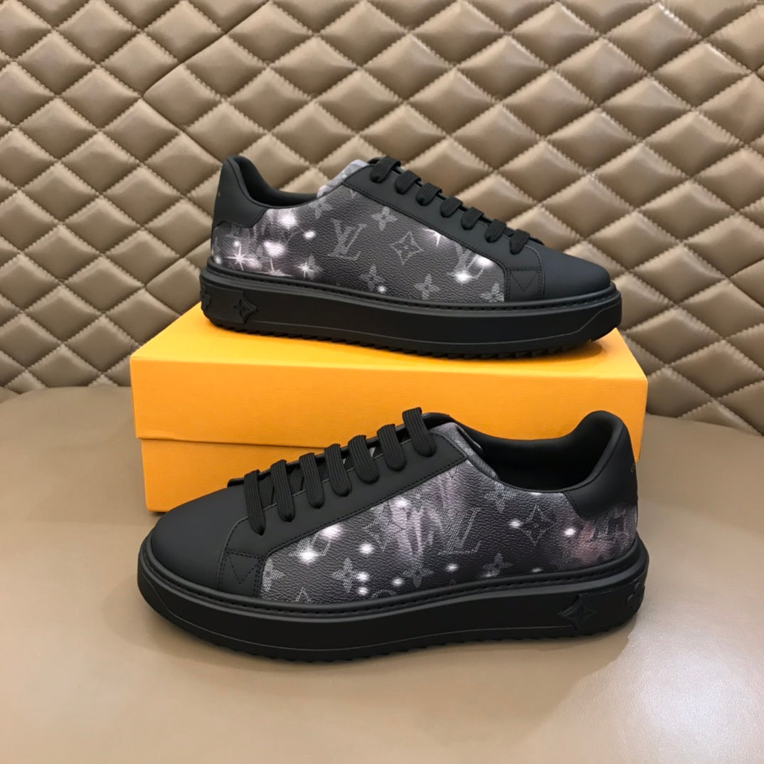 The Bags Vibe - Louis Vuitton Time Out Black Yellow Sneaker