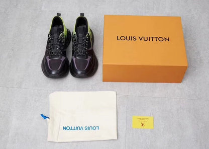 The Bags Vibe - Louis Vuitton Run Away Green Black Sneaker