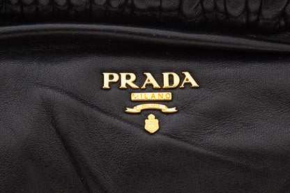 Prada Black Lambskin Clutch