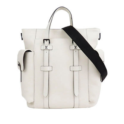 Louis Vuitton Christopher Tote White Taurillon