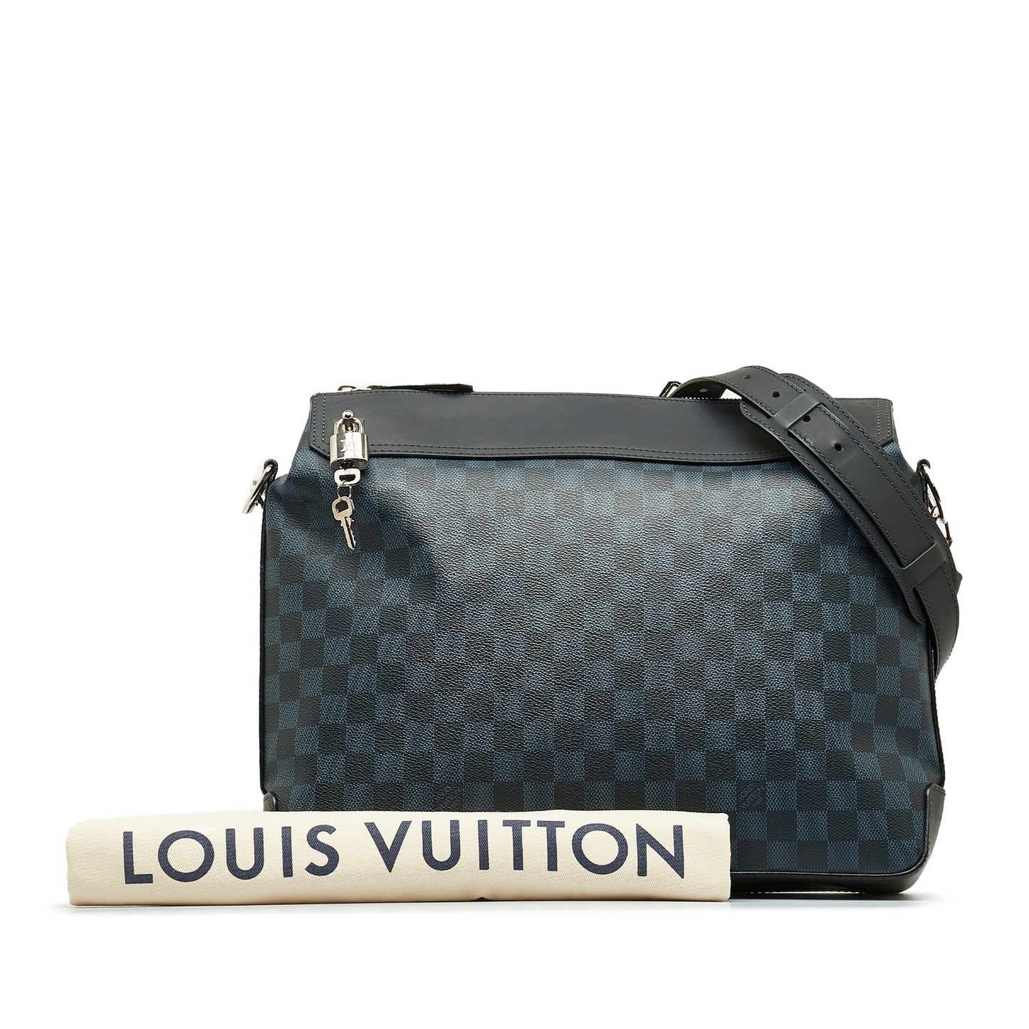 LOUIS VUITTON Damier Cobalt Greenwich Messenger Crossbody Bag