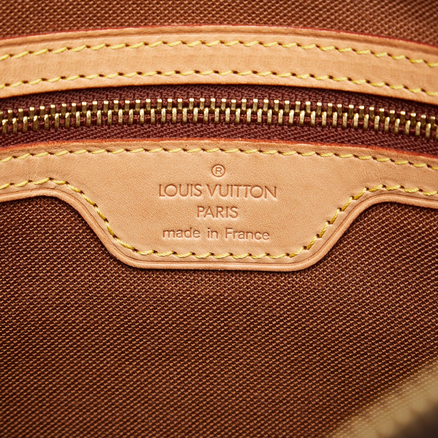 Brown Louis Vuitton Monogram Cabas Piano Tote Bag