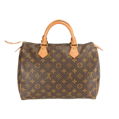 Upcycled Louis Vuitton Speedy 30 Monogram Canvas - Blue Specter