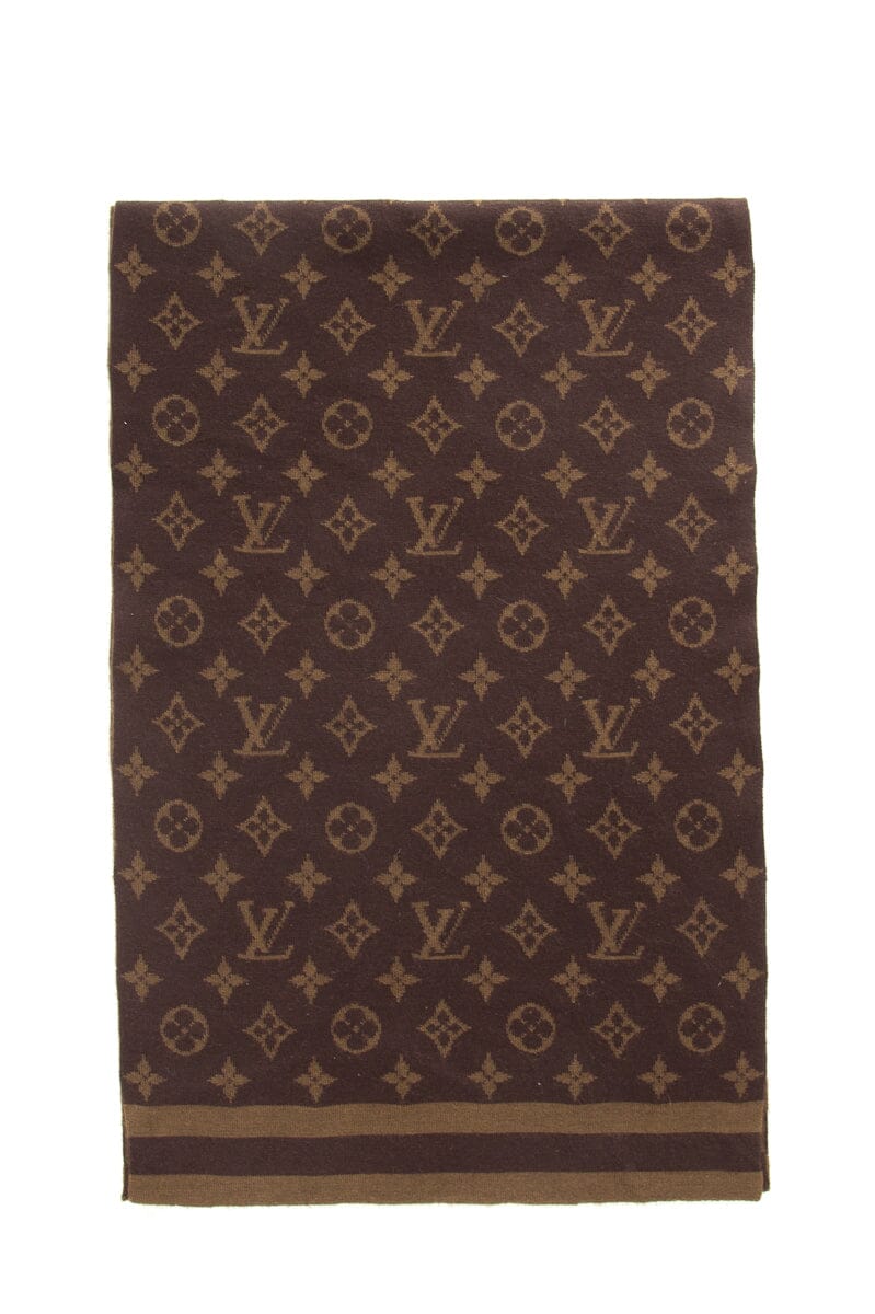 Louis Vuitton Brown Monogram Scarf