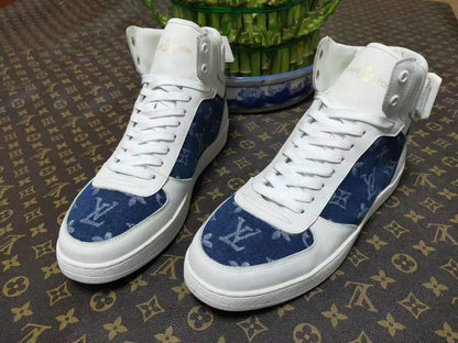 The Bags Vibe - Louis Vuitton Rivoli White Blue Sneaker