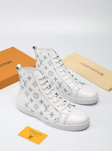 The Bags Vibe - Louis Vuitton High LWnogram White Boot Sneaker