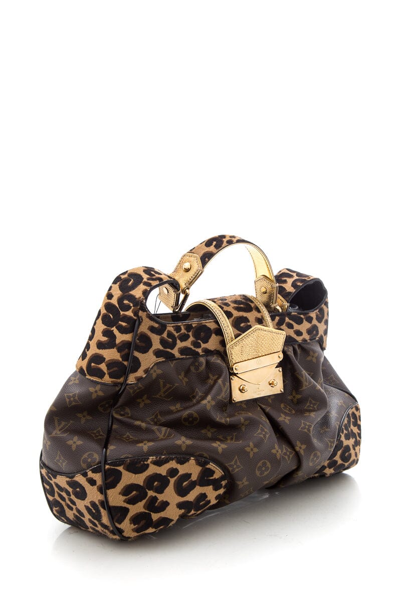 Louis Vuitton Brown Monogram Leopard Polly Handbag