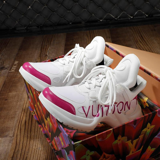 The Bags Vibe - Louis Vuitton Archlight White Pink Sneaker