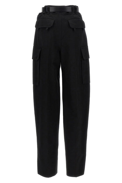 Saint Laurent Women Gabardine Cargo Pants