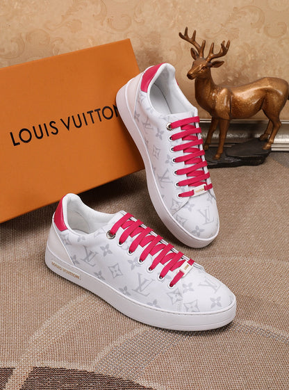 The Bags Vibe - Louis Vuitton Time Out Pink And White Sneaker