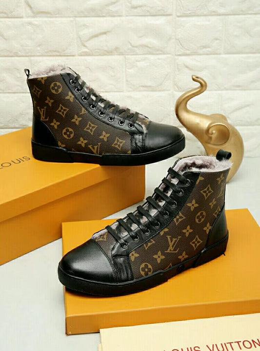 The Bags Vibe - Louis Vuitton HIgh Top Brown Sneaker