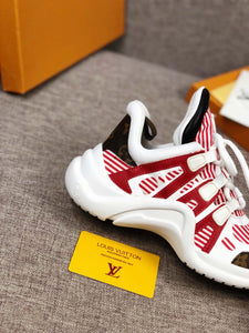 The Bags Vibe - Louis Vuitton Archlight White Red Brown Sneaker