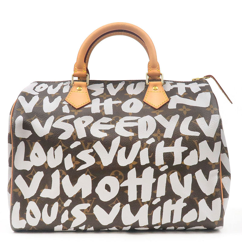 Louis Vuitton Monogram Graffiti Speedy 30 Boston Bag M92195