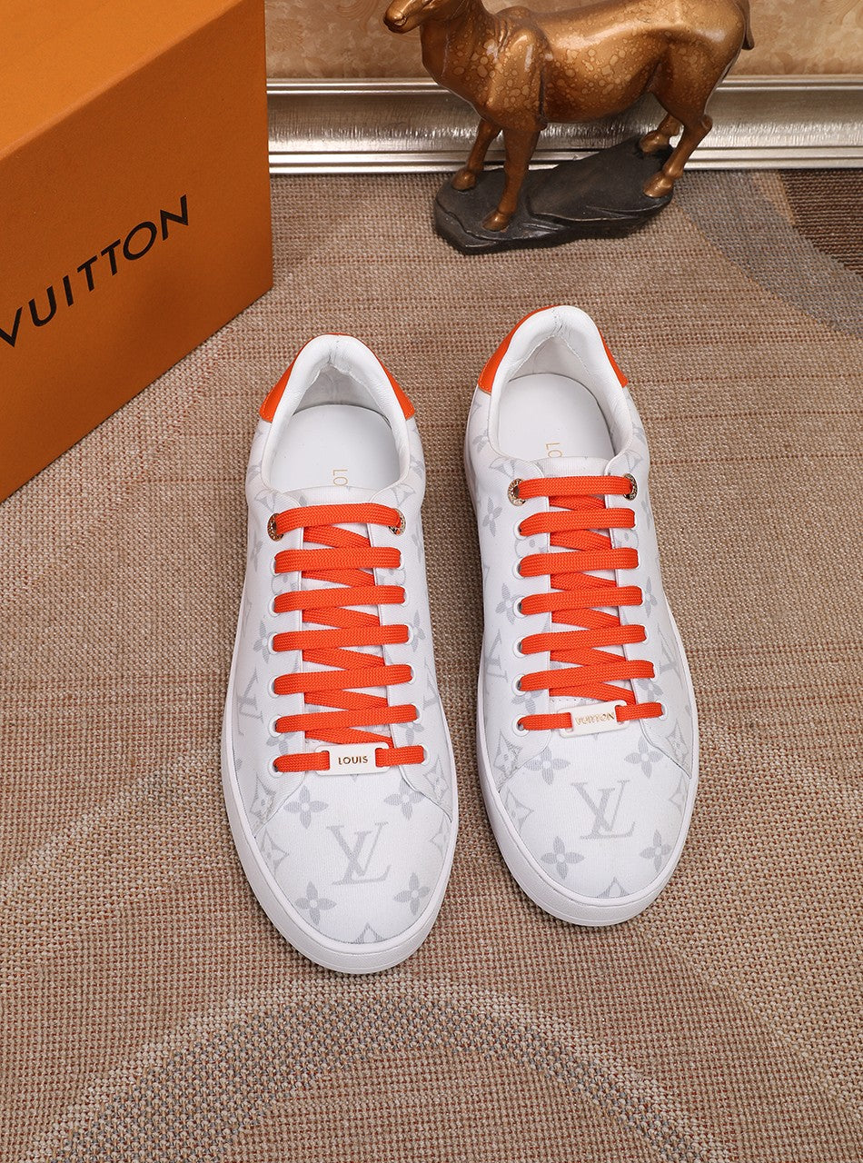 The Bags Vibe - Louis Vuitton Time Out Orange And White Sneaker