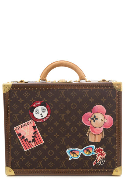 Louis Vuitton Brown Monogram & Multicolor Handpainted Trunk