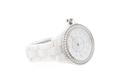 Chanel White J12 Quartz Swiss-Made Watch