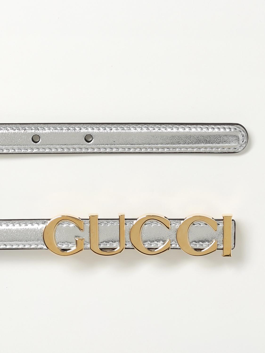 Gucci Belt Woman Silver Woman