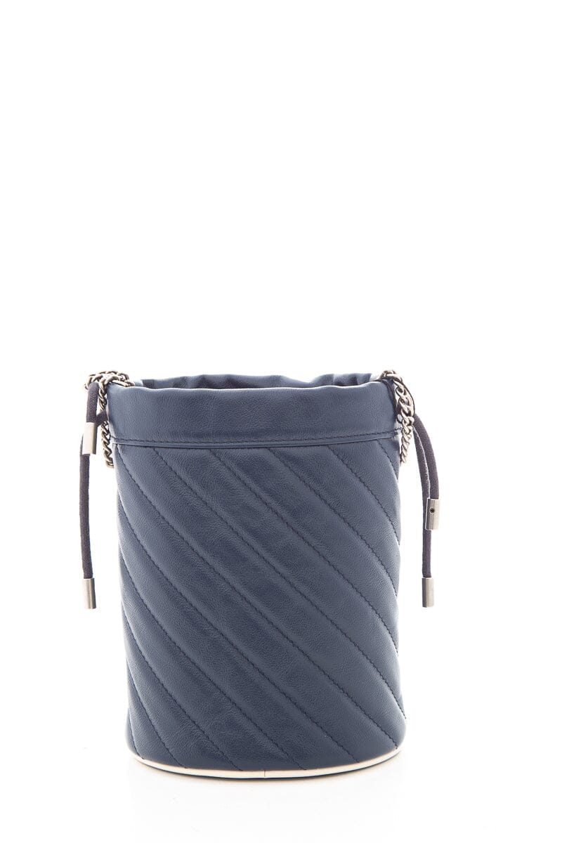 Gucci Navy Marmont Bucket Bag