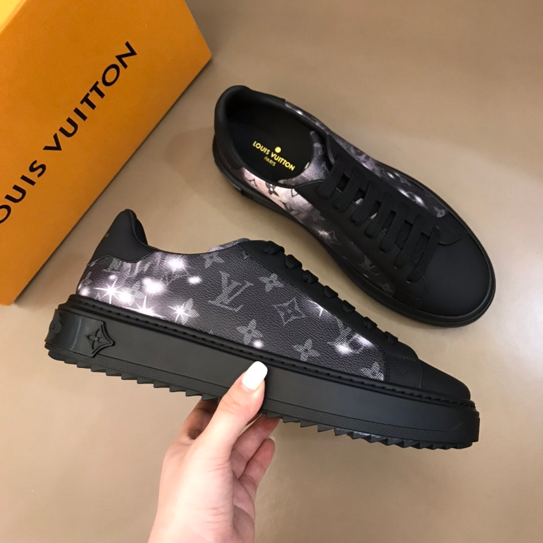 The Bags Vibe - Louis Vuitton Time Out Black Yellow Sneaker