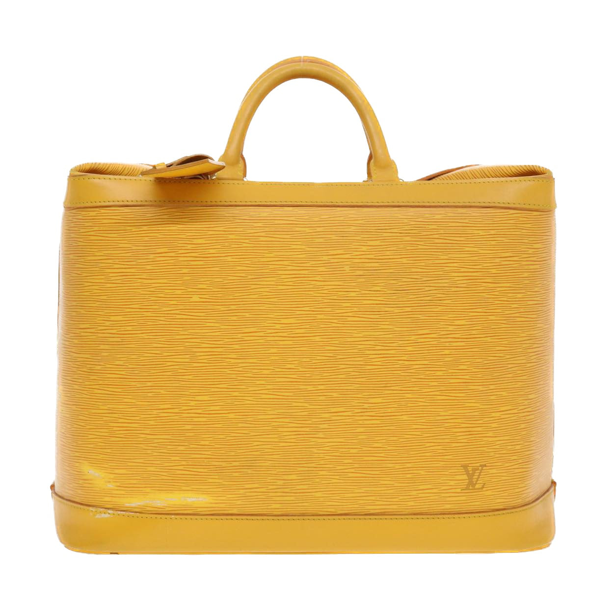 LOUIS VUITTON Epi Cruiser Bag 40 Boston Bag SPO Yellow LV Auth 42905