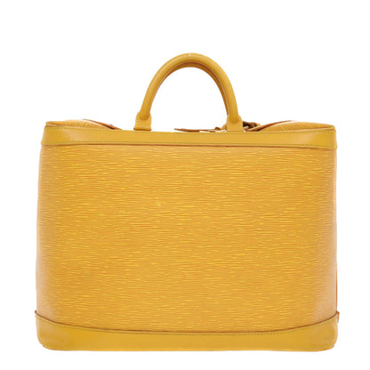 LOUIS VUITTON Epi Cruiser Bag 40 Boston Bag SPO Yellow LV Auth 42905