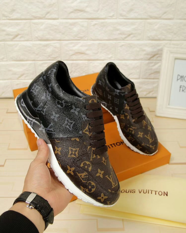 The Bags Vibe - Louis Vuitton Run Away Brown White Sneaker