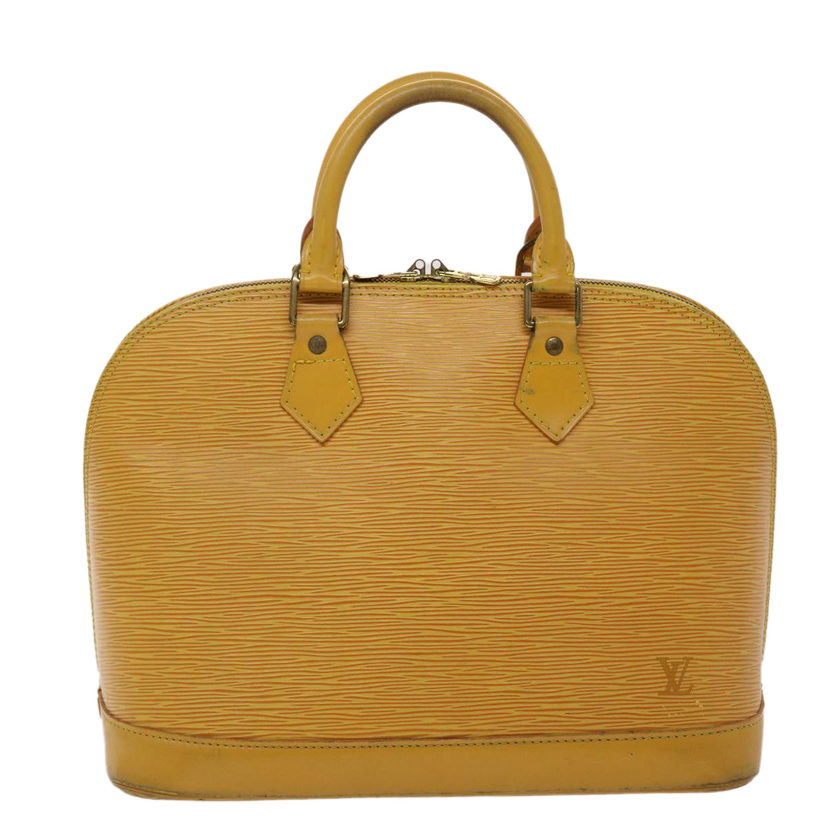 LOUIS VUITTON Epi Alma Hand Bag Tassili Yellow M52149 LV Auth 43033