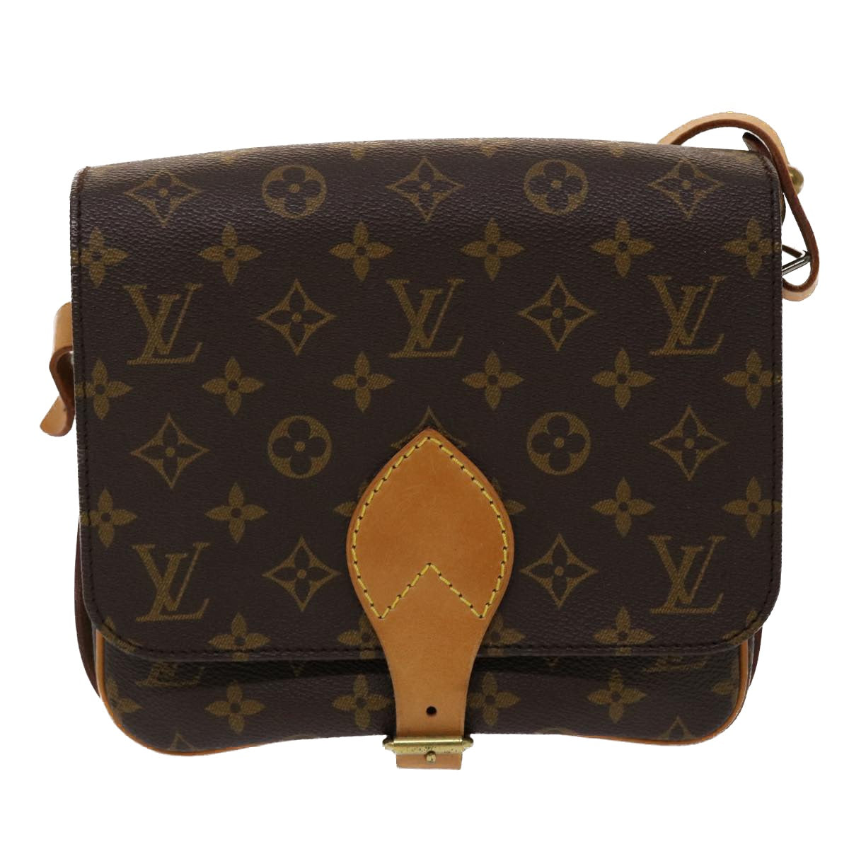 LOUIS VUITTON Monogram Cartouchiere MM Shoulder Bag M51253 LV Auth 43460