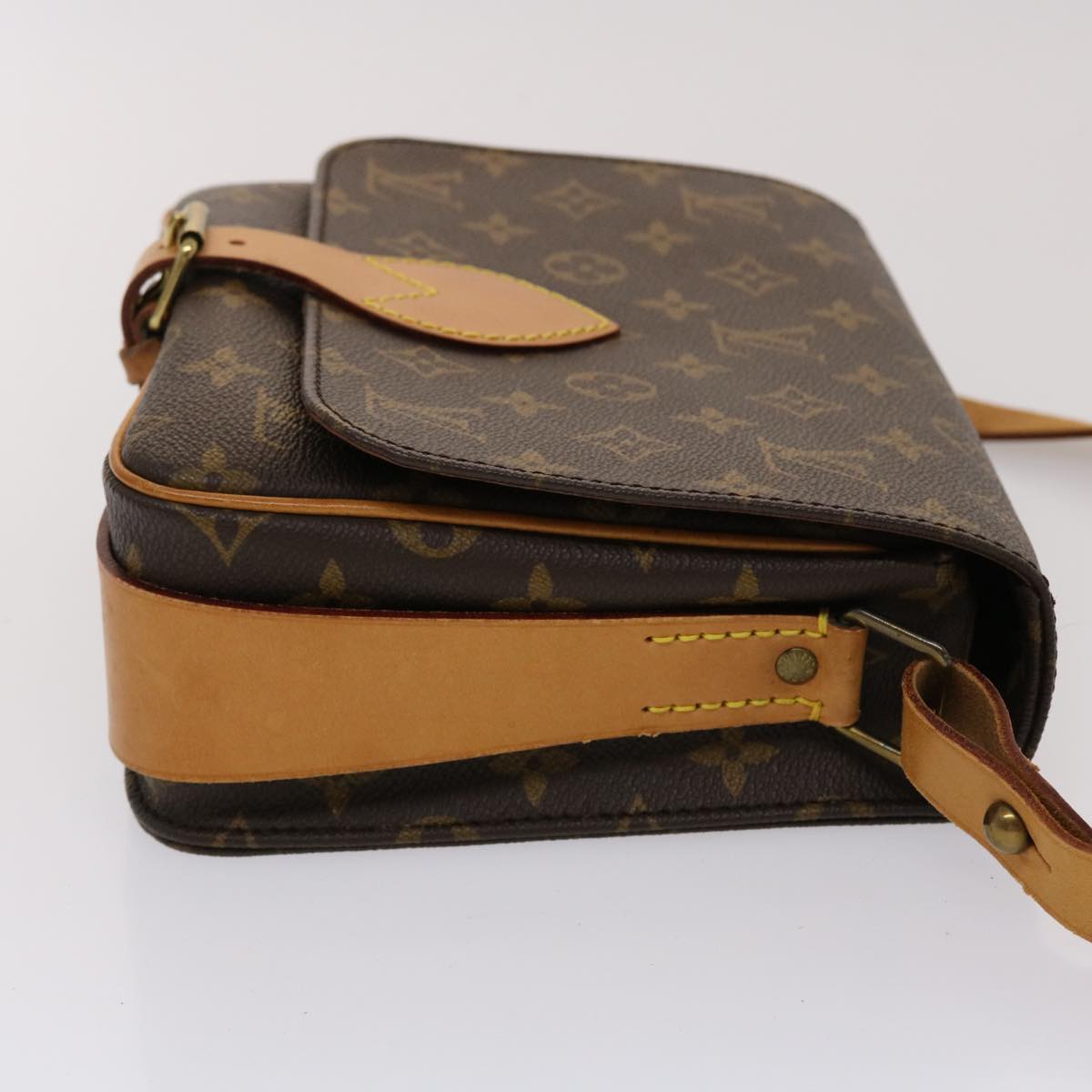 LOUIS VUITTON Monogram Cartouchiere MM Shoulder Bag M51253 LV Auth 43460