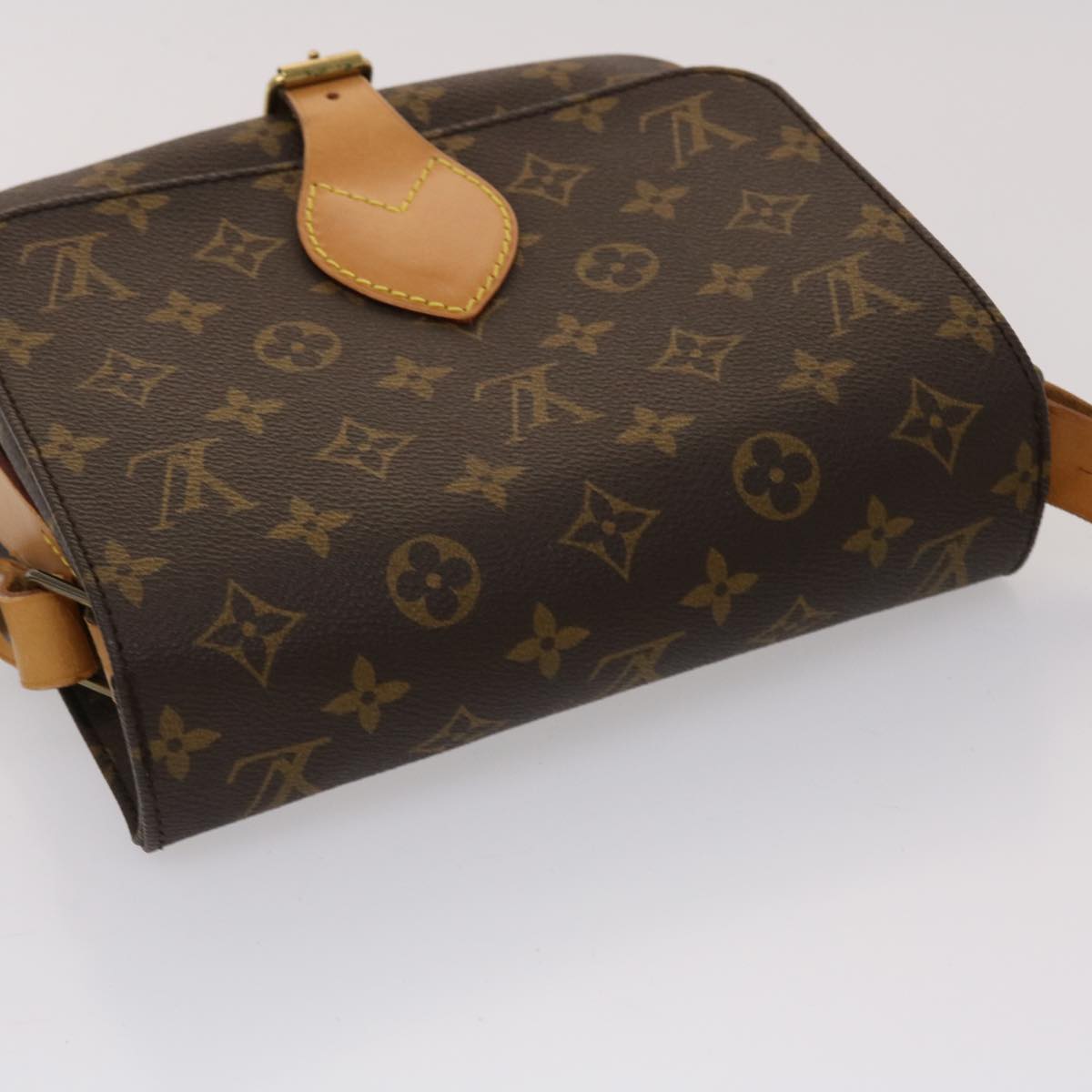 LOUIS VUITTON Monogram Cartouchiere MM Shoulder Bag M51253 LV Auth 43460