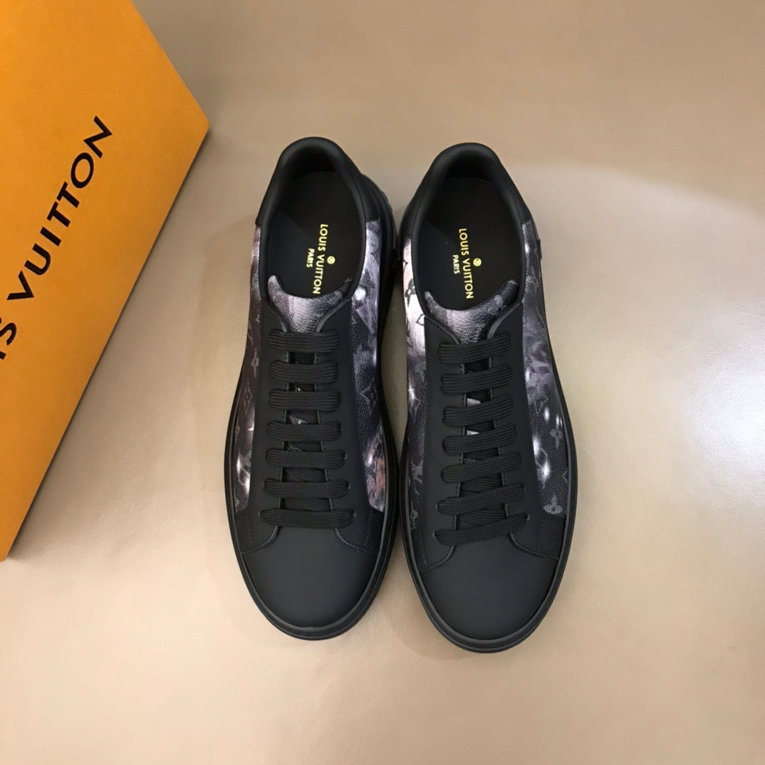 The Bags Vibe - Louis Vuitton Time Out Black Yellow Sneaker