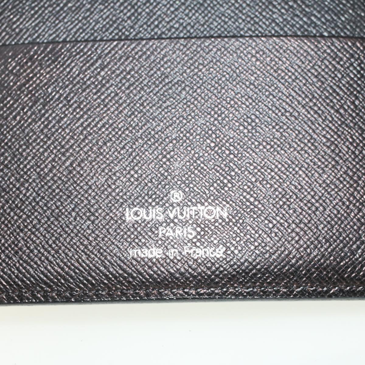 LOUIS VUITTON Epi Electric Agenda MM Day Planner Cover Noir R2004N LV Auth 44008