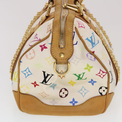 LOUIS VUITTON Monogram Multicolor Courtney MM Hand Bag White M45641 Auth 44355