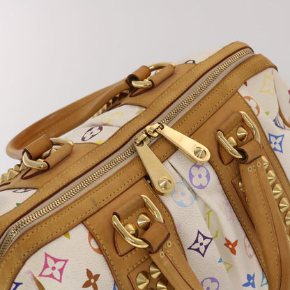 LOUIS VUITTON Monogram Multicolor Courtney MM Hand Bag White M45641 Auth 44355