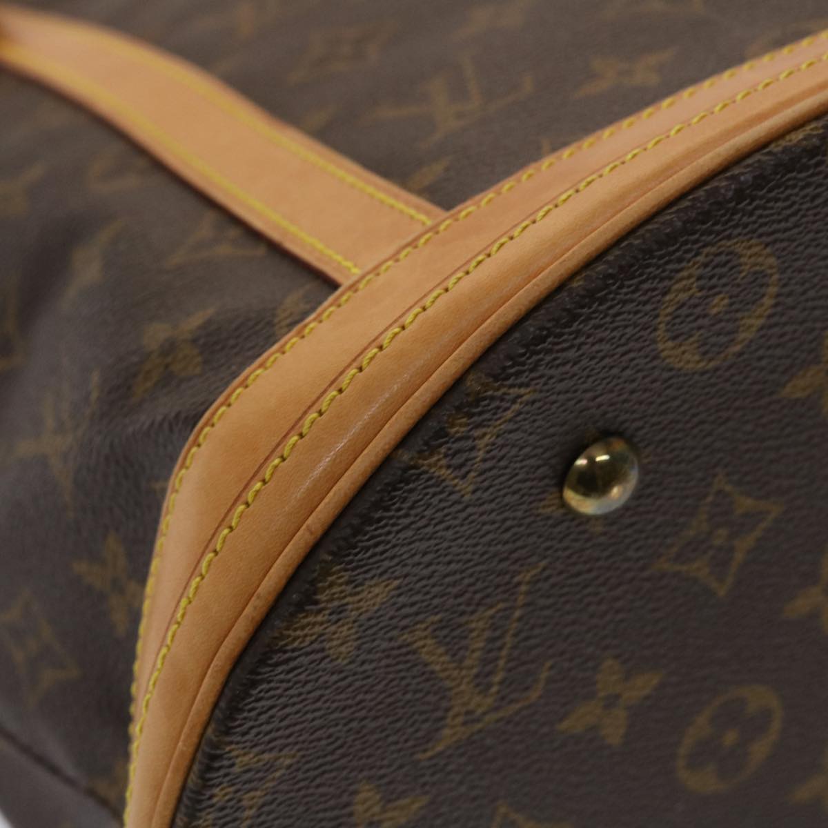 LOUIS VUITTON Monogram Bucket GM Shoulder Bag M42236 LV Auth 44542