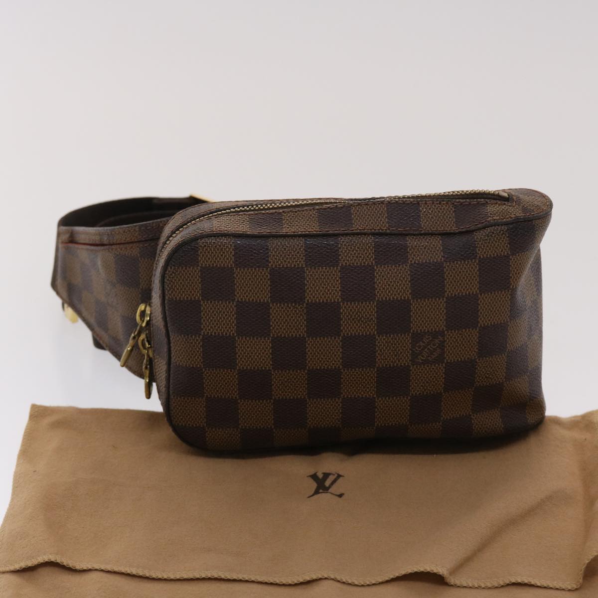 LOUIS VUITTON Damier Ebene Geronimos Shoulder Bag N51994 LV Auth 44721