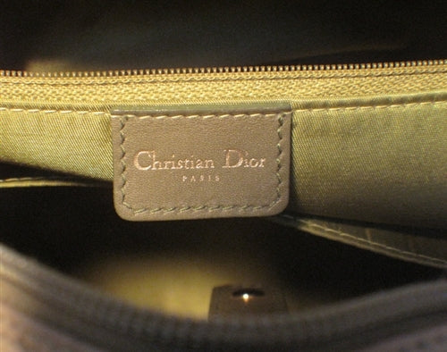 Christian Dior Green Ostrich Leather Handbag