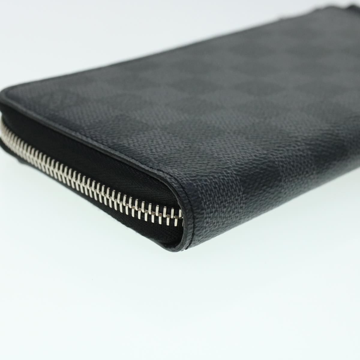 LOUIS VUITTON Damier Graphite Zippy Dragonne Long Wallet N60379 LV Auth 45064A