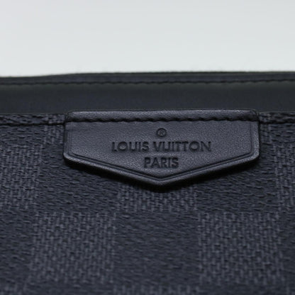 LOUIS VUITTON Damier Graphite Zippy Dragonne Long Wallet N60379 LV Auth 45064A