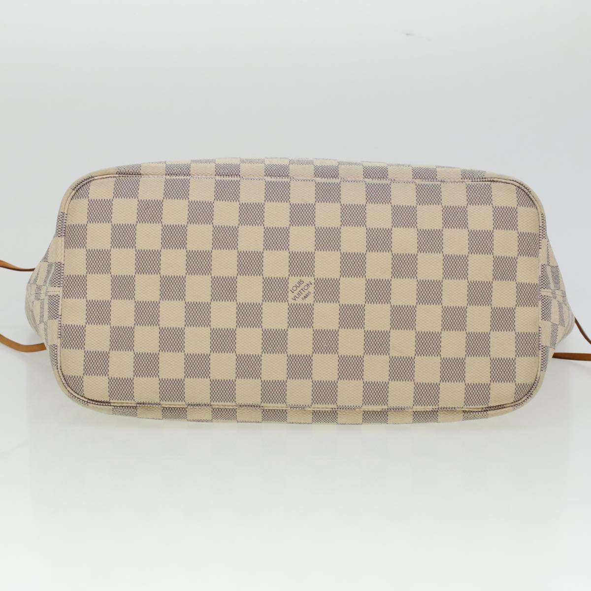 LOUIS VUITTON Damier Azur Neverfull MM Tote Bag N41605 LV Auth 45252