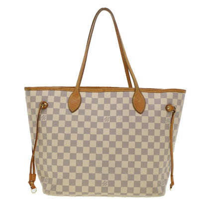 LOUIS VUITTON Damier Azur Neverfull MM Tote Bag N41605 LV Auth 45252