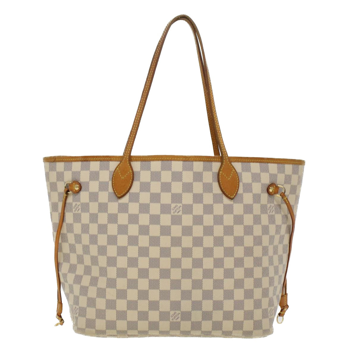 LOUIS VUITTON Damier Azur Neverfull MM Tote Bag N41605 LV Auth 45252