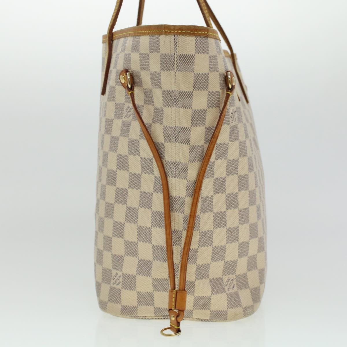 LOUIS VUITTON Damier Azur Neverfull MM Tote Bag N41605 LV Auth 45252