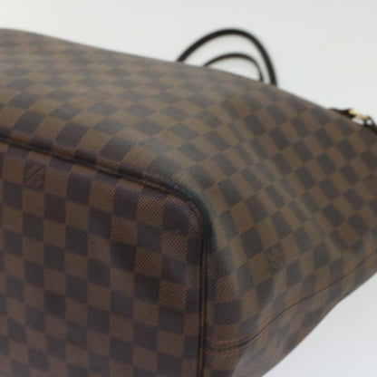 LOUIS VUITTON Damier Ebene Neverfull GM Tote Bag N51106 LV Auth 45449