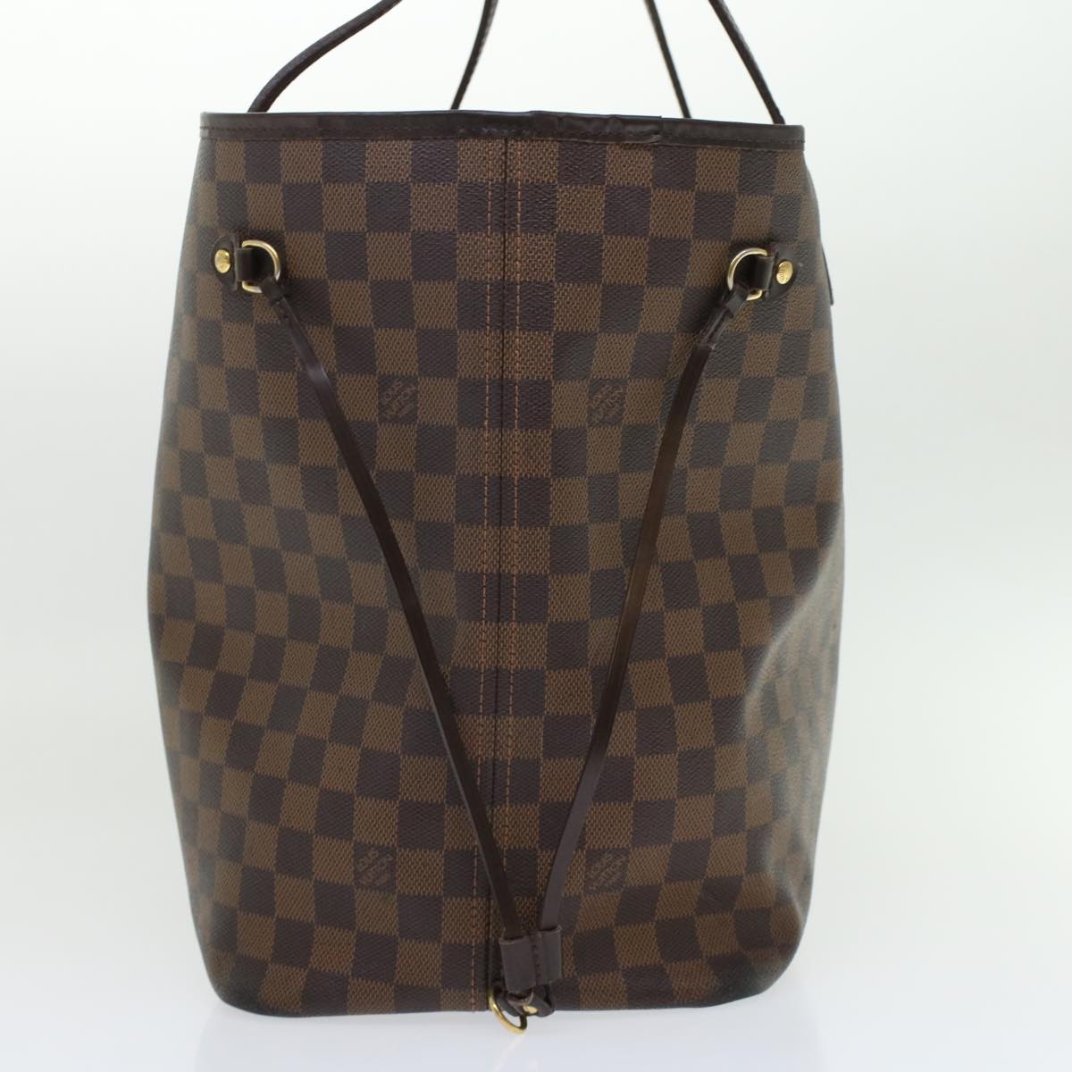 LOUIS VUITTON Damier Ebene Neverfull GM Tote Bag N51106 LV Auth 45449