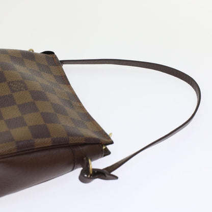 LOUIS VUITTON Damier Ebene Trousse Make Up Pouch N51982 LV Auth 45580