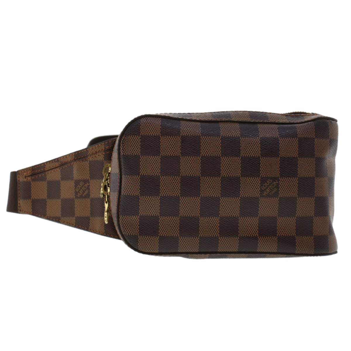 LOUIS VUITTON Damier Ebene Geronimos Shoulder Bag N51994 LV Auth 46328