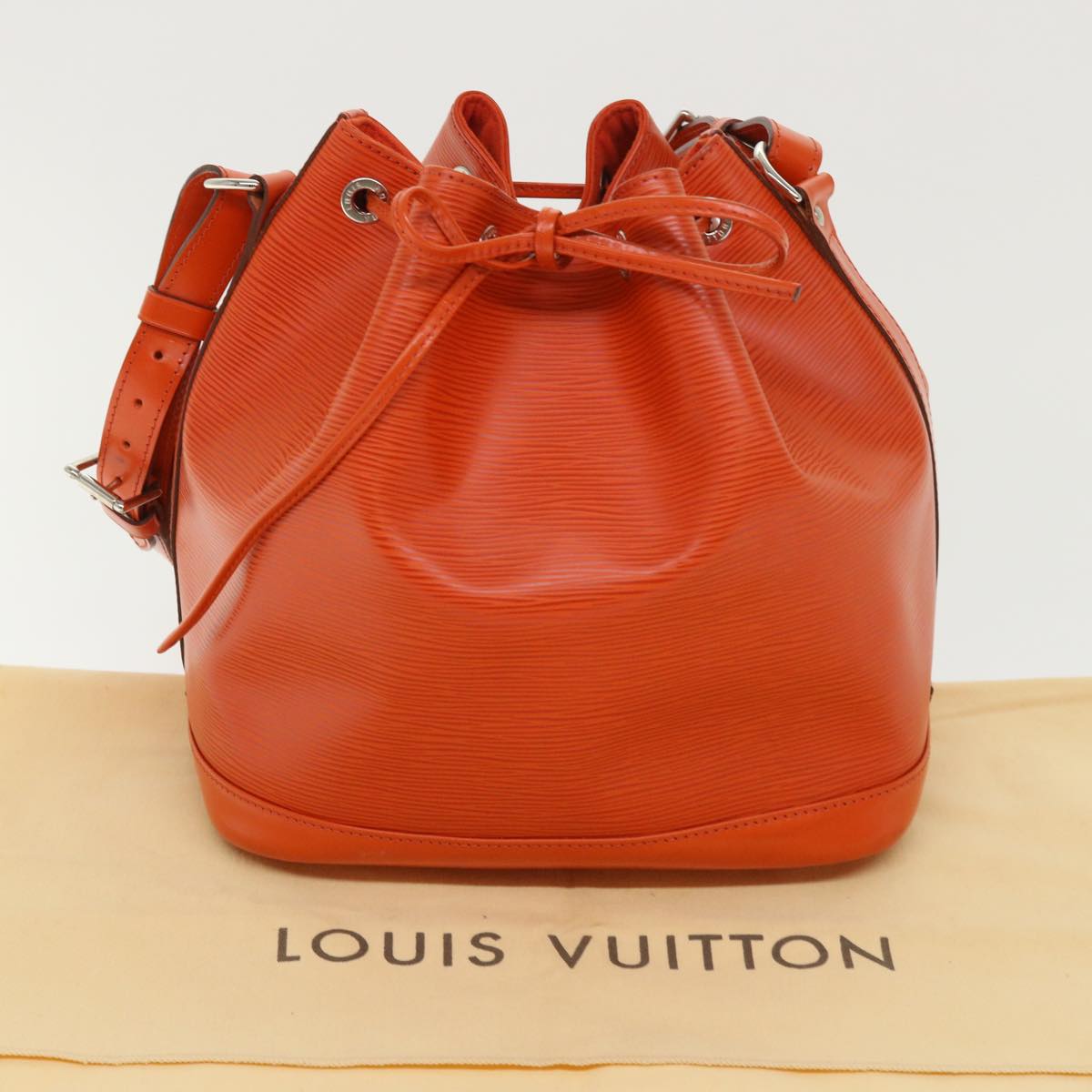 LOUIS VUITTON Epi Noe Shoulder Bag Orange M40677 LV Auth 46349