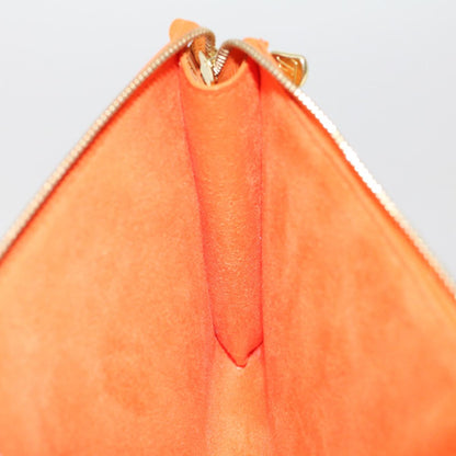 LOUIS VUITTON Epi Pochette Accessoires Pouch Orange Mandarin M5294H Auth 46437